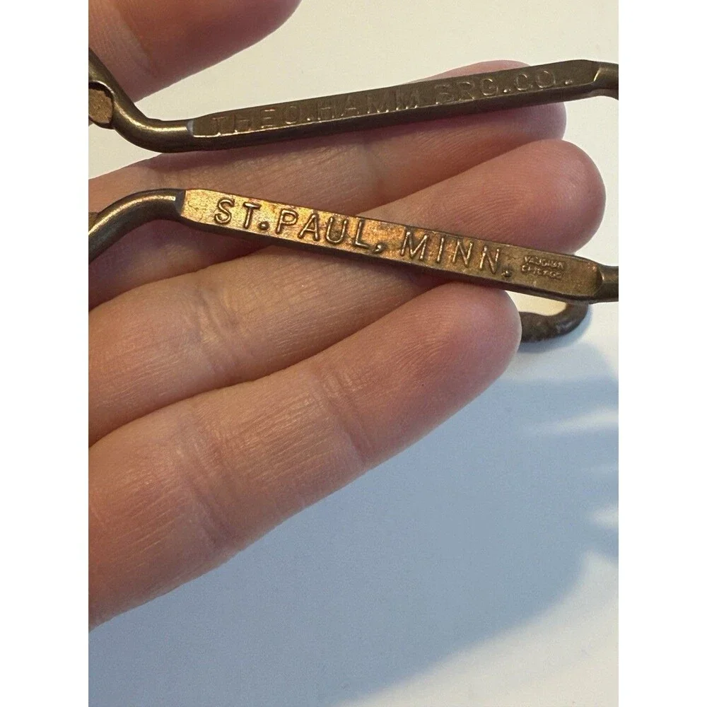 2 Theo Hamm Brewing Church Key Bottle Openers St Paul MN Beer Barware Breweriana